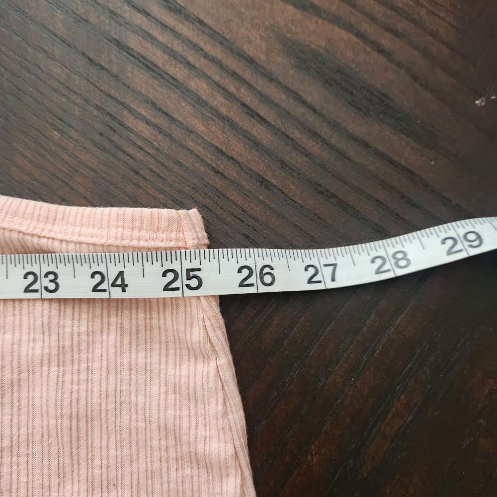 Old Navy Peach Ribbed Tank Top - Picture 7 of 8